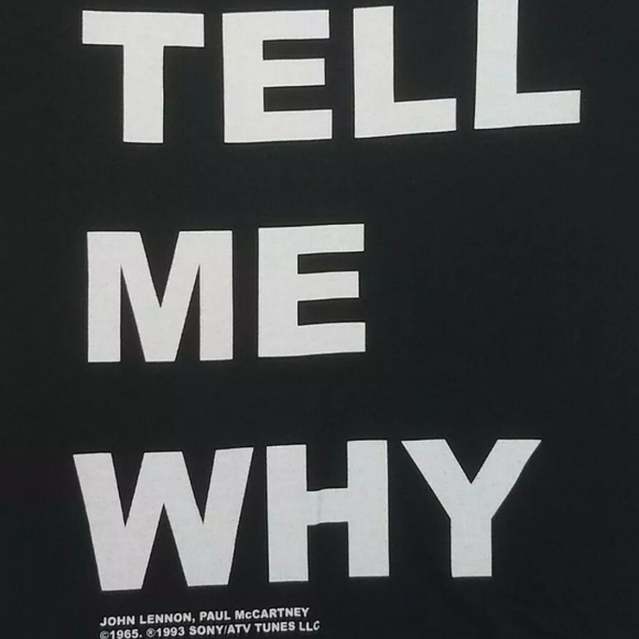 NWOT Women's The Beatles Tell Me Why Vintage Concert Tees - Picture 2 of 4